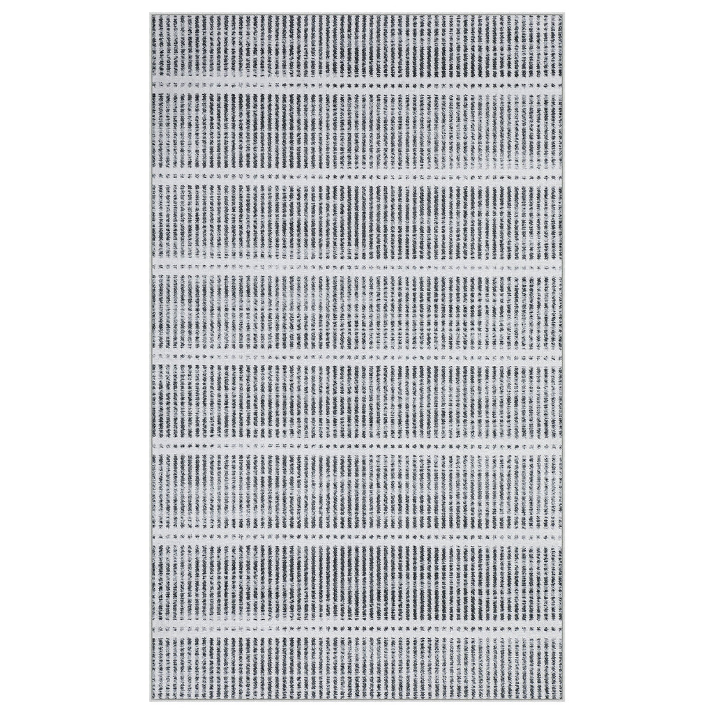 3x5/5x7 Ultra Thin Washable Area Rugs, Modern Non-Slip Striped Farmhouse Soft Indoor Carpet for Bedside Living Room, Oeko-Tex Certified