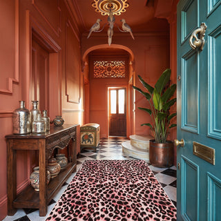 5x7/8x10 Leopard Print Area Rug, Animal Soft Carpet Machine Washable Cheetah Rug for Living Room, Oeko-Tex Certified