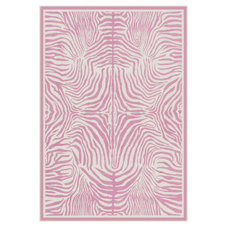 5x7 Zebra Print Washable Area Rug, Boho Modern Animal Soft Non Slip Nursery Living Room Carpet, Oeko-Tex Certified