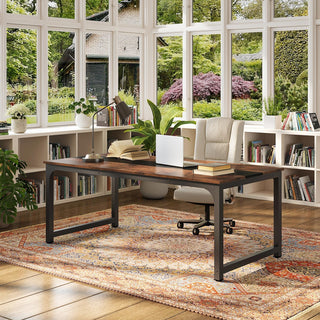 Simple Conference Table, Rectangular Meeting Table Computer Desk