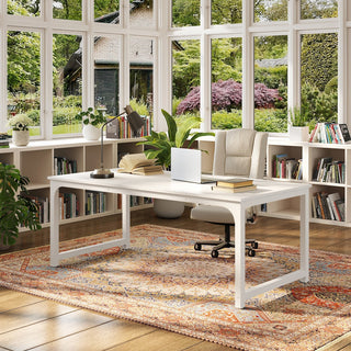 Simple Conference Table, Rectangular Meeting Table Computer Desk